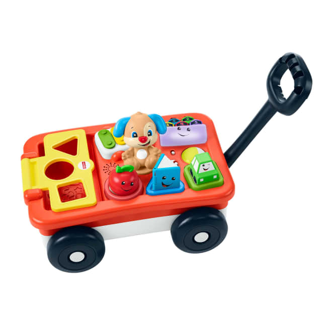 Fisher-Price Laugh & Learn Pull & Play Learning Wagon Baby & Toddler Toy With 4 Accessories
