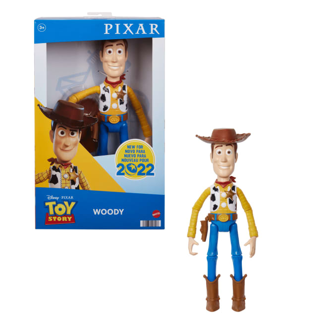 Disney Pixar Toy Story Large Woody Action Figure, Collectible Toy in 12-inch Scale