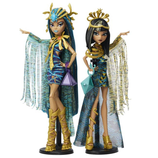 Monster High Mummy Majesties Cleo And Nefera De Nile Collectible Doll Two-Pack