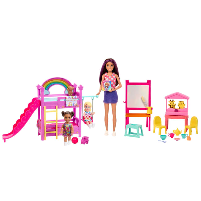 Barbie-Skipper Premiers Jobs Coffret Garderie-Poupées et Accessoires