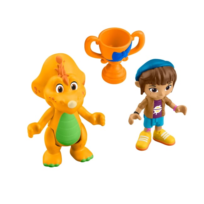 Fisher-Price Barney's World Barney's Friend Mel & Billy Dino Figure Set For Kids, 3 Toys