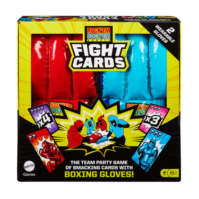 Jeu de Cartes Rock ’Em Sock ’Em Robots Fight Cards!™, 2Gants de Boxe