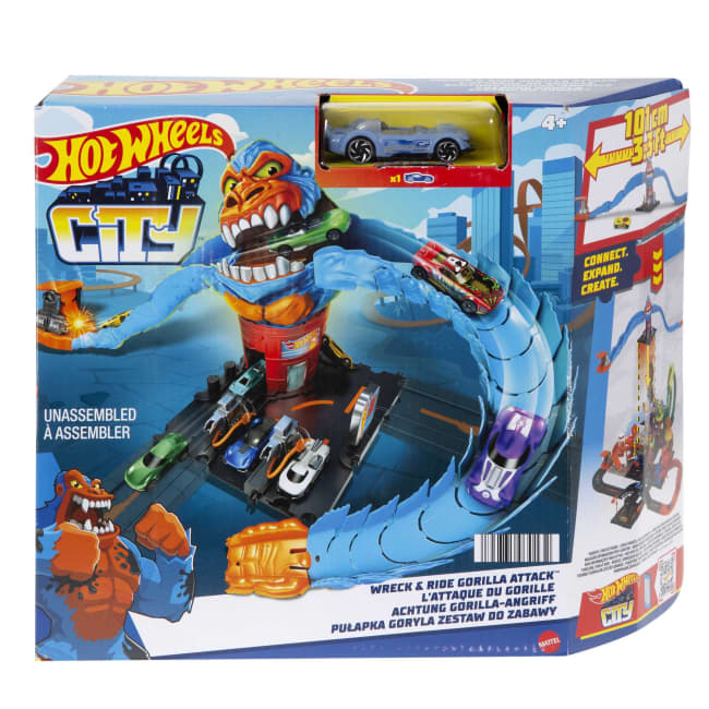 Hot Wheels City Pista de Brinquedo Nêmesis Gorila
