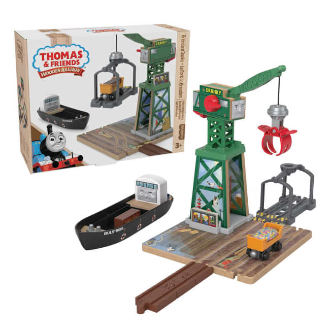 Fisher-Price Thomas et ses Amis Piste en Bois Port de Brendam