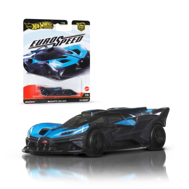 Hot Wheels Premium Car Culture Eurospeed Bugatti Bolide 1:64 Scale Collectible Toy Vehicle