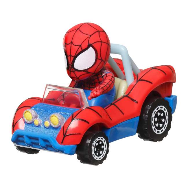 Hot Wheels RacerVerse Veículo de Brinquedo Spider-Man no Spider Buggy