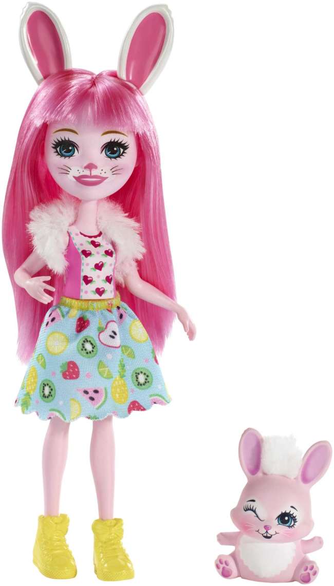 Mini-Poupée enchantimals Bree Lapin (15 Cm) et Son Amie Twist La Lapine