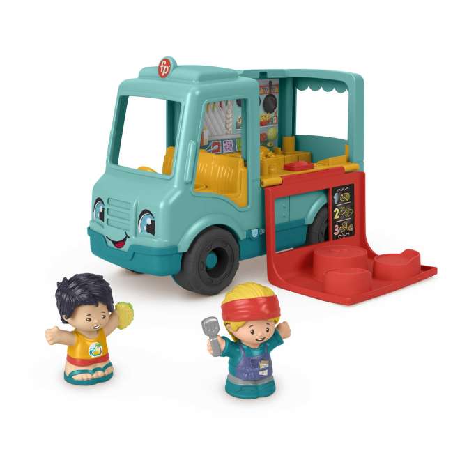 Fisher-Price Little People Camion-Restaurant Prêt à Servir Version Anglaise et Française