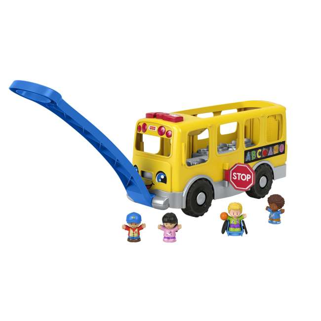 Fisher-Price Little People Gros Autobus Scolaire Jaune Version Anglaise et Française