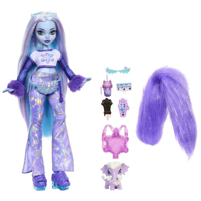 Monster High Poupée Abbey Bominable, Vêtements Yéti et Access.