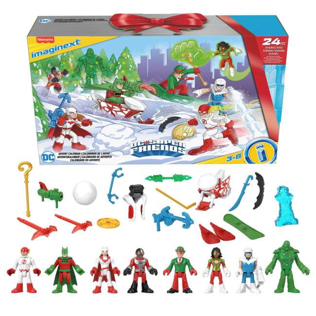 Imaginext DC Super Friends Batman Advent Calendar, 24-Piece Preschool Toys