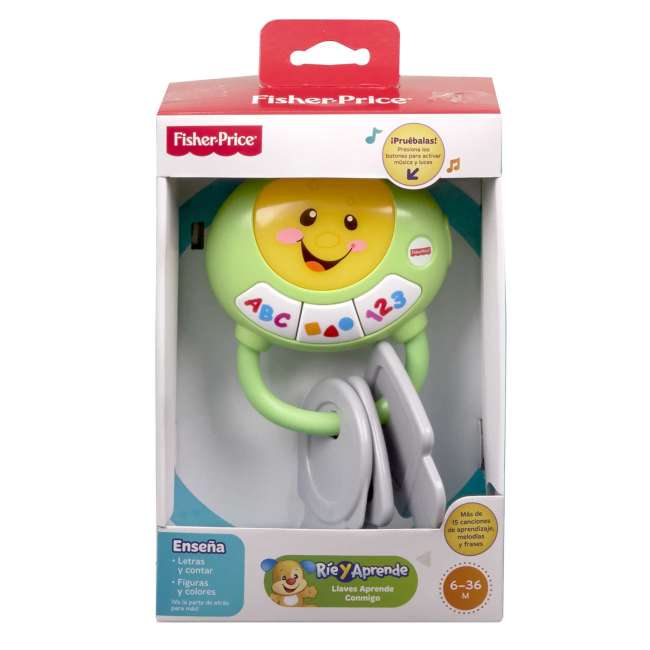Fisher-Price Ríe y Aprende Juguete para Bebés Llaves Aprende Conmigo