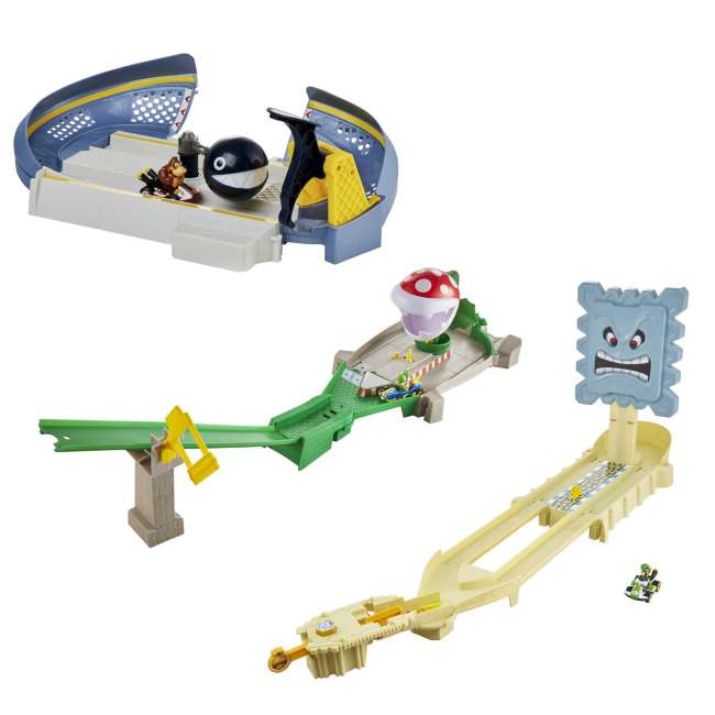Hot Wheels Mario Kart Pista de Brinquedo Chain Chomp