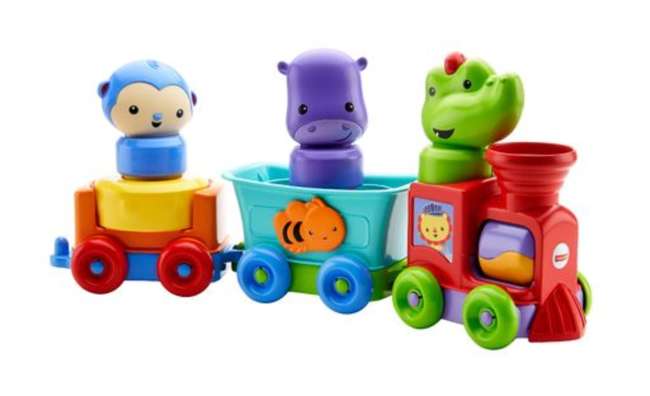 Fisher-Price Juguete para Bebés Silly Safari Tren Animales Divertidos