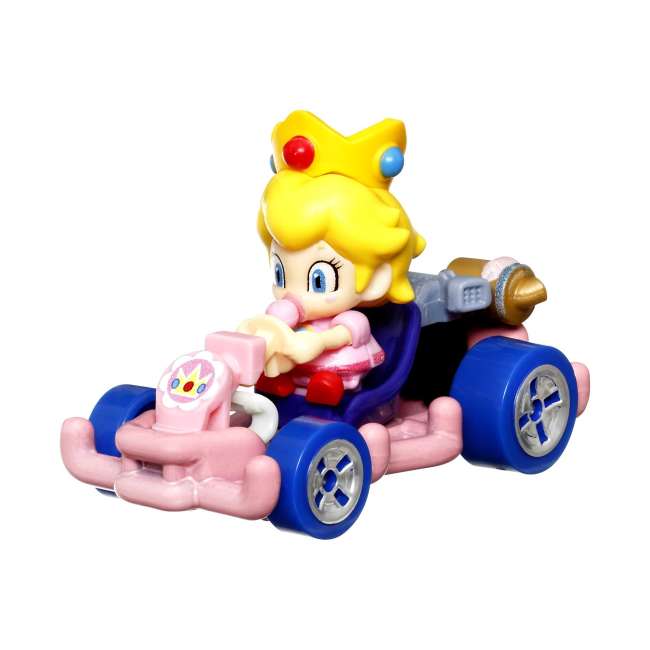 Hot Wheels Mario Kart Veículo de Brinquedo Baby Peach Pipe Frame