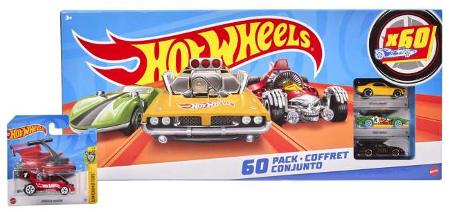 Hot Wheels 60-Pack1:64 Scale Die-Cast Toy Cars & Trucks