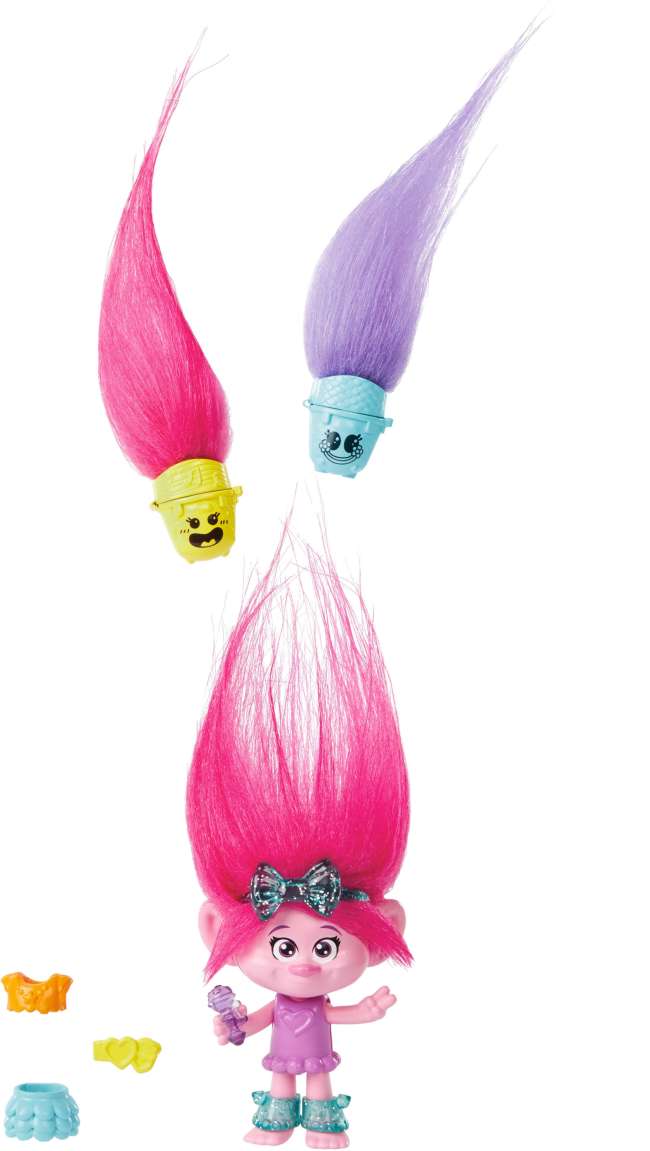 Dreamworks Trolls Band Together Petite Poupée Hair Pops Poppy
