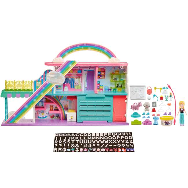 Polly Pocket Sweet Adventures Rainbow Mall Playset