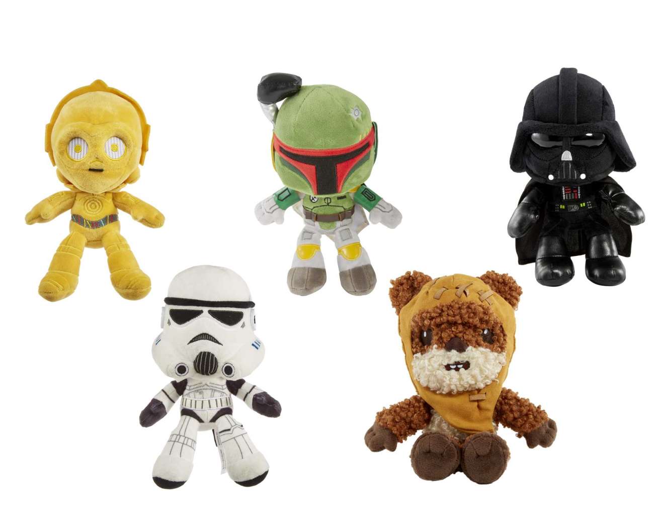 Star Wars Plush Character Figures, 8-inch Soft Dolls, Collectible Toy Gifts
