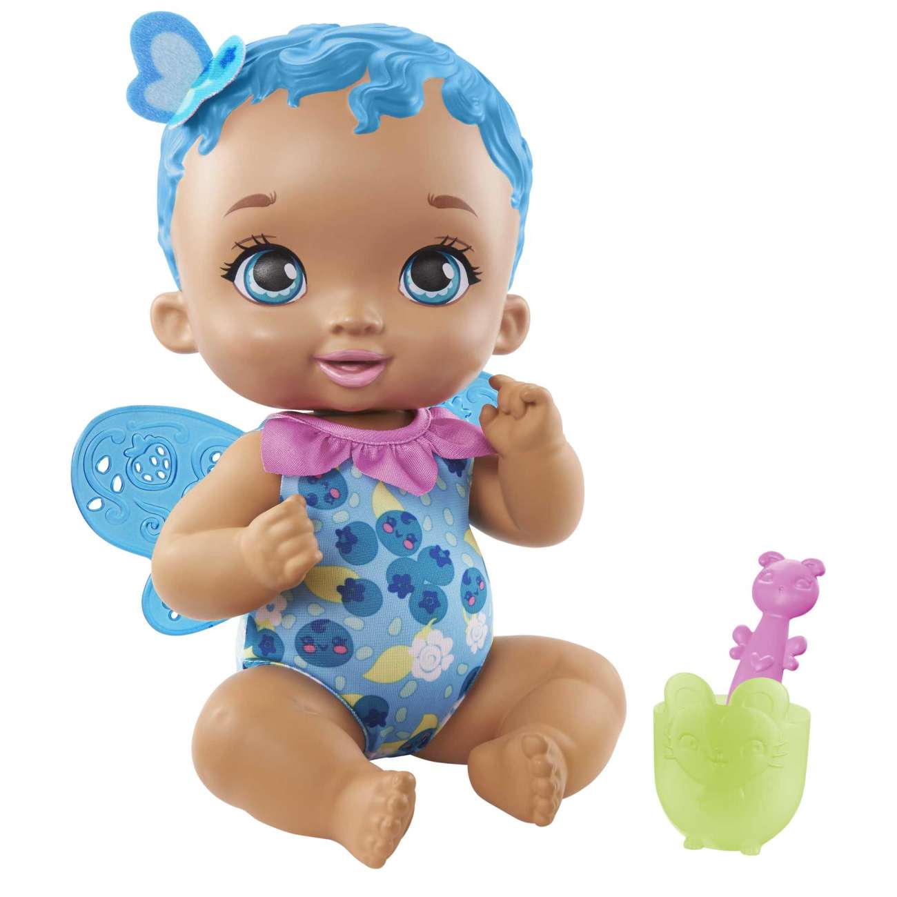 My Garden Baby Berry Hungry Baby Butterfly Doll (Blueberry-Scented)