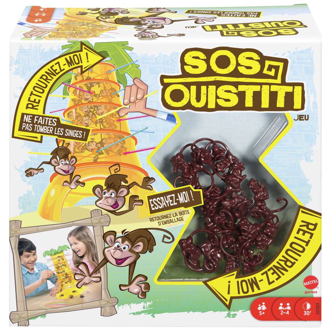 Mattel Games - Sos Ouistiti - Jeu De Société Famille - 5 Ans Et +