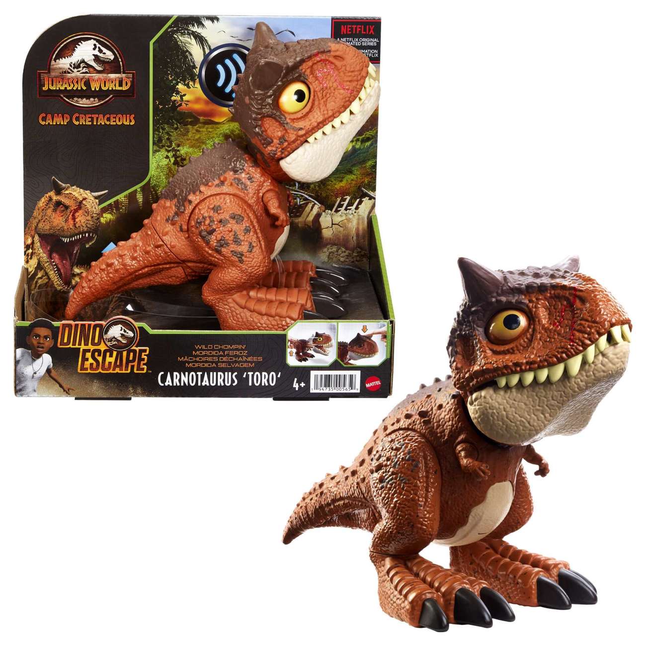 Jurassic World Wild Chompin' Carnotaurus Toro