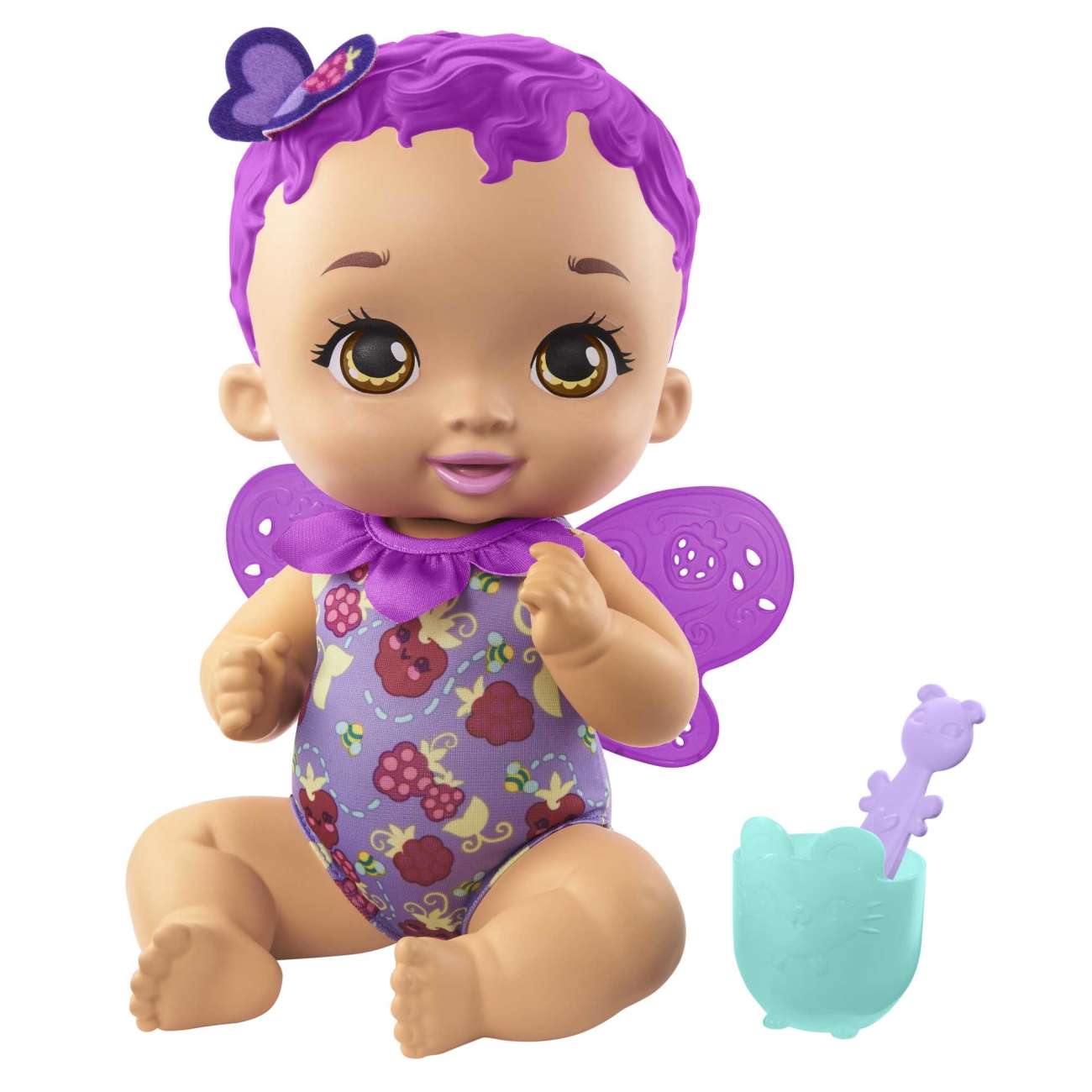 My Garden Baby Berry Hungry Baby Butterfly Doll (Raspberry-Scented)