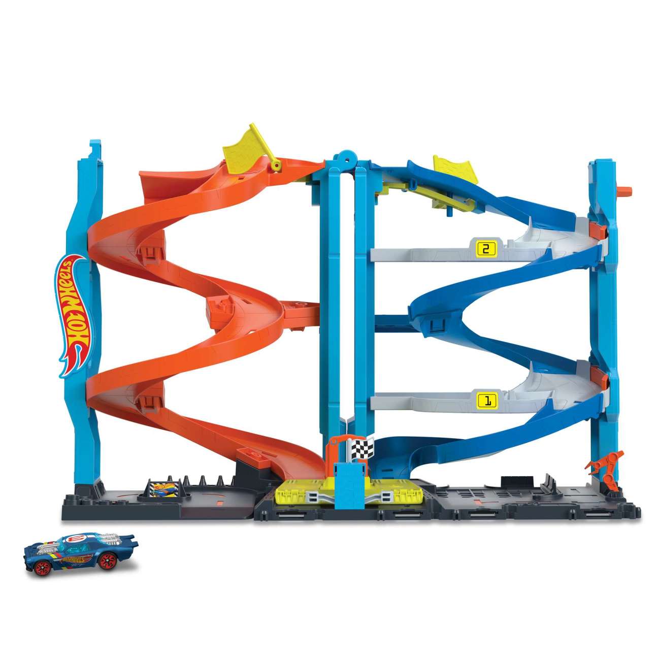 Hot Wheels City Torre de carreras transformable, conjunto de juego