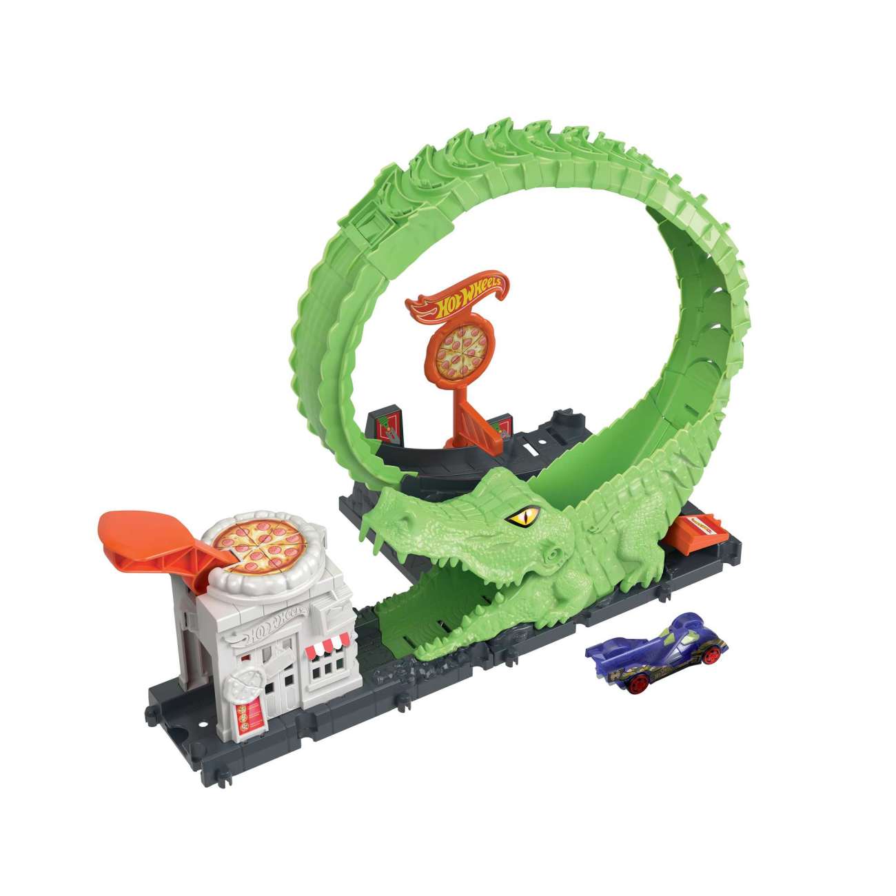 Hot Wheels Gator Loop Attack Conjunto De Juego