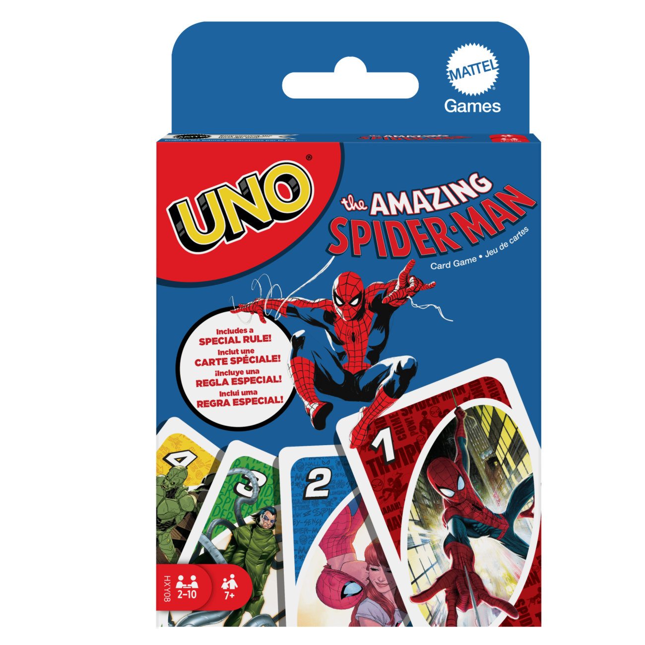 Juego De Cartas Uno The Amazing Spider-Man Para Niños, Adultos Y Noches De Juegos En Familia Inspirado En La Serie De Cómics De Marvel