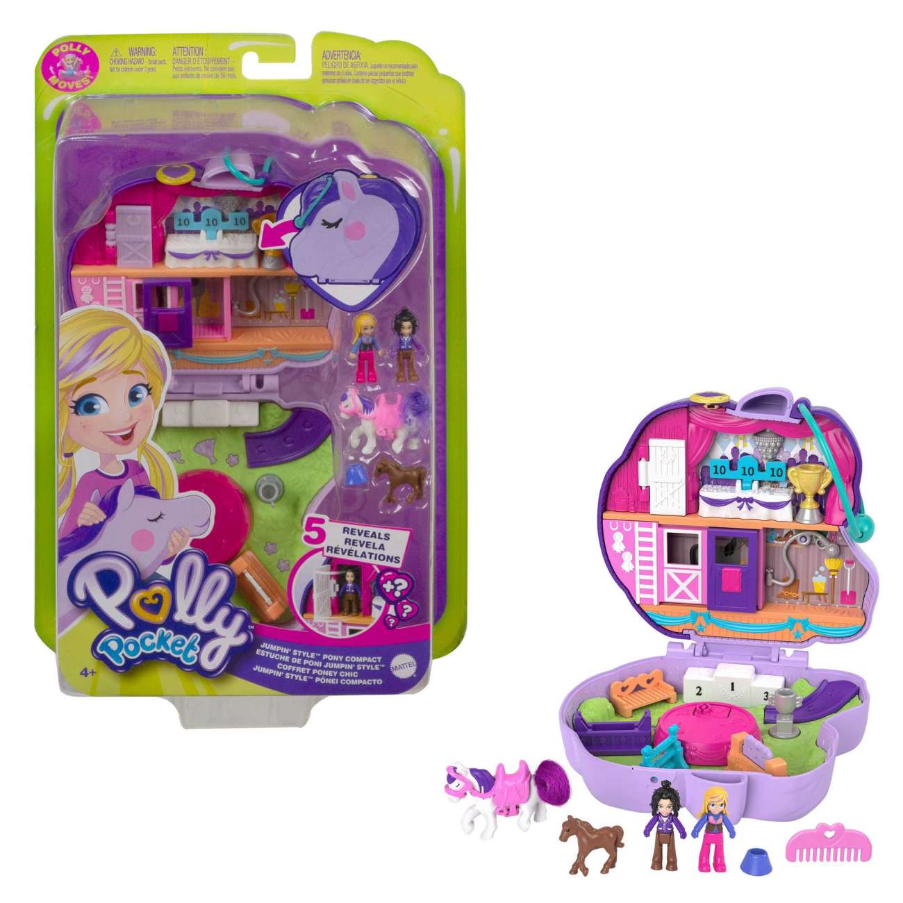 Polly Pocket Jumpin' Style Pony Compact