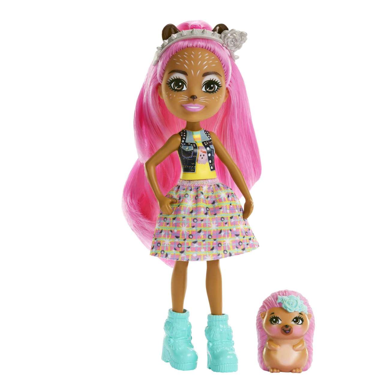 Enchantimals - Bêtes Citadines - Poupées Hensley Hérisson Et Figurine Animal Spiney - Mini Poupée - 4 Ans Et +