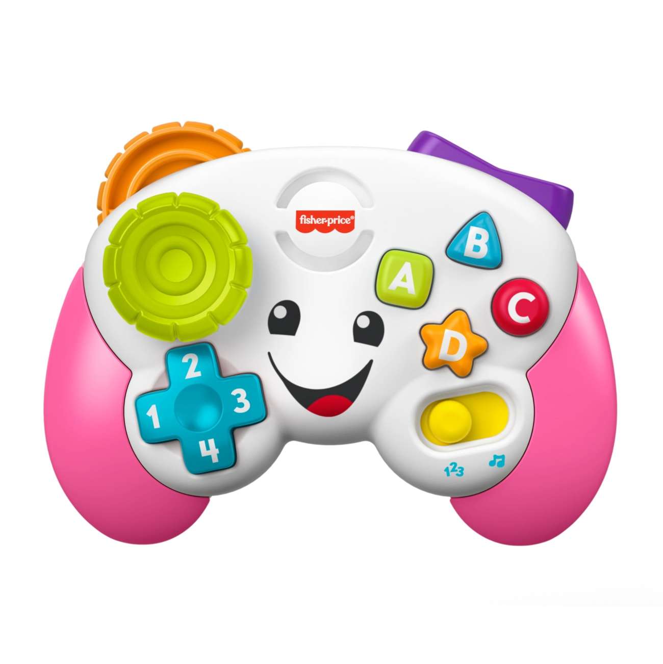 Fisher-Price - Manette De Jeu Et D'Apprentissage Rose Version Française - Jouet D’Éveil - 6 Mois Et +