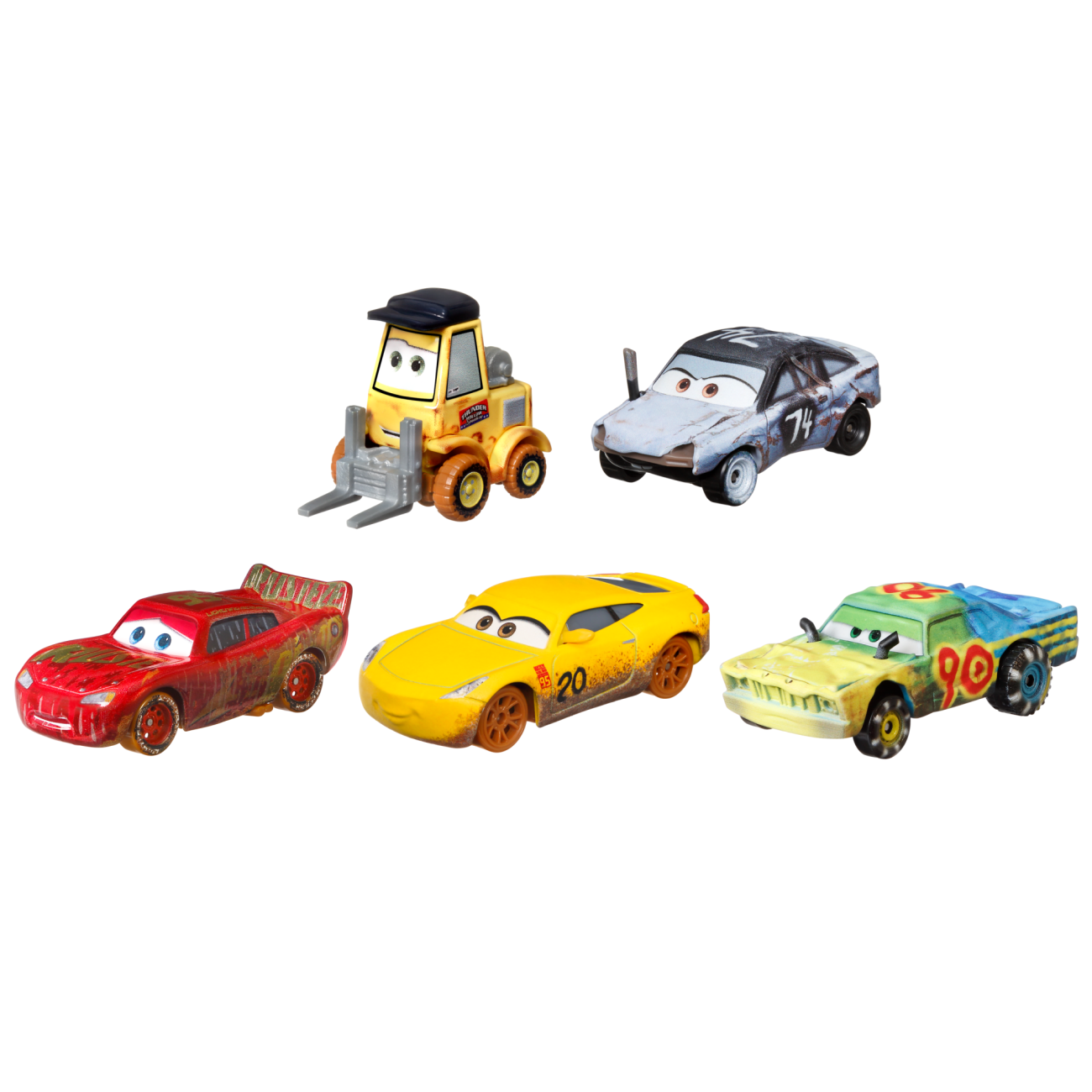 Disney And Pixar Cars 3 Vehicle 5-Pack Of Toy Cars, Thunder Hollow Race