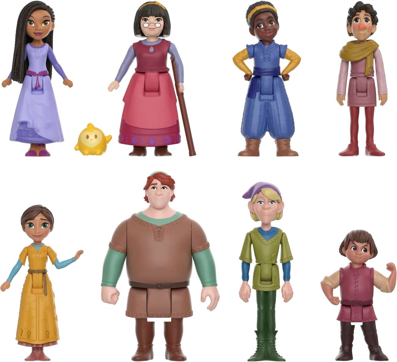 Disney Les Ados Coffret Wish Avec 8 Mini-Poupées Articulées Et 1 Figurine Star, Personnages Fidèles Au Film