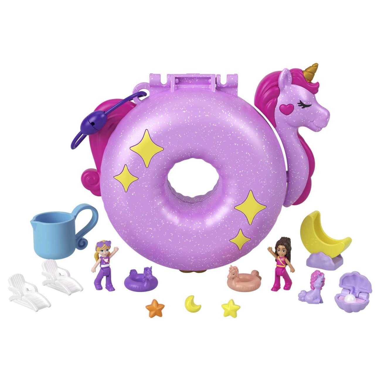 POLLY POCKET SPARKLE COVE ADVENTURE Unicorn Floatie Compact