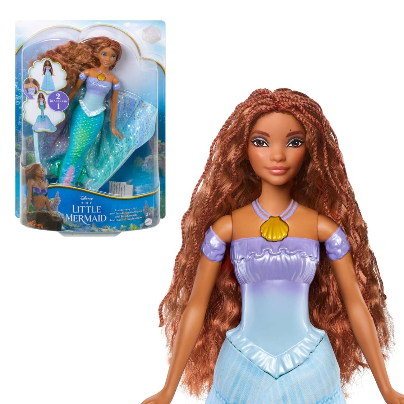 Disney La Petite Sirène - Poupée Ariel Transformable Humaine Et Sirène