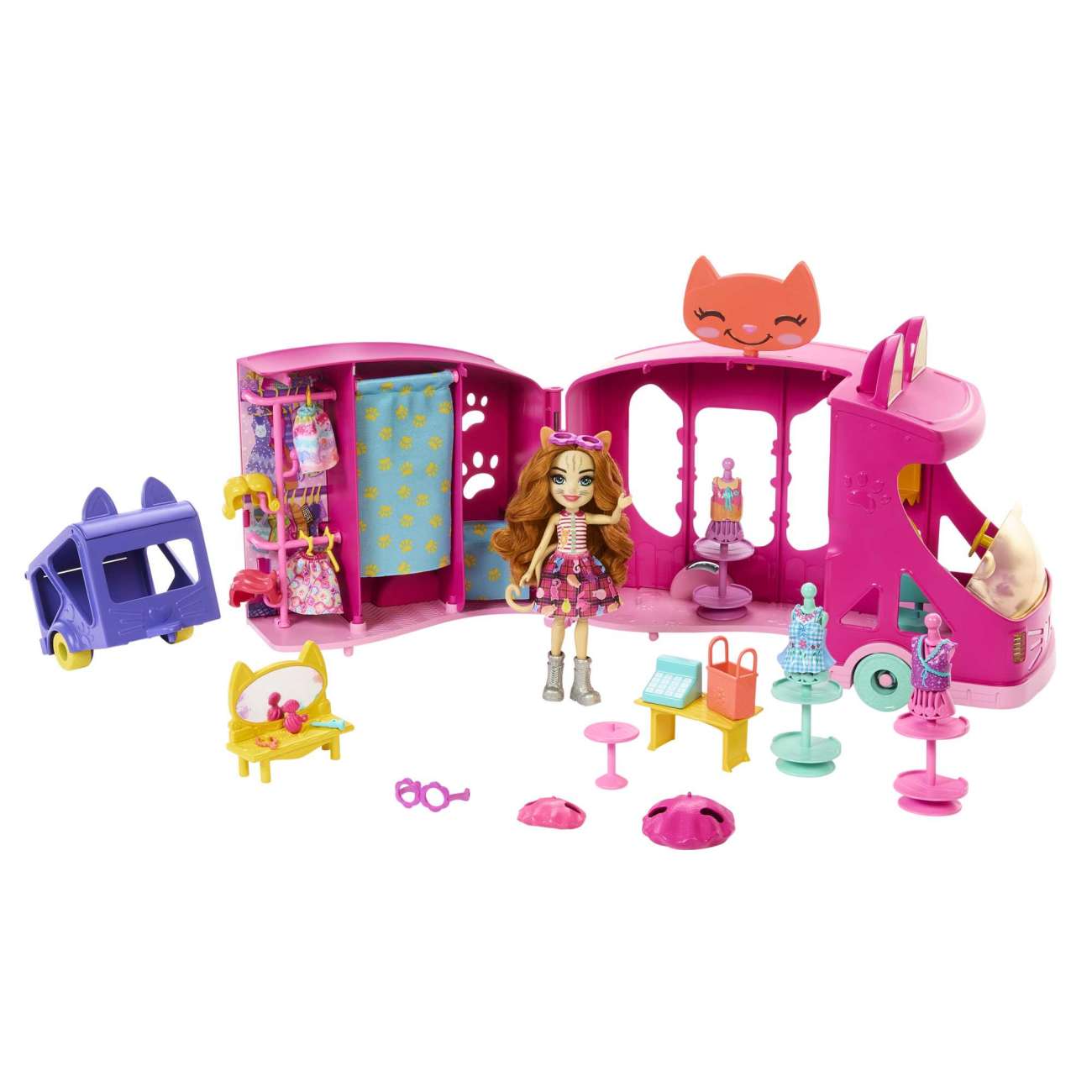 Enchantimals-Camion Mode-Coffret Poupée Et Accessoires
