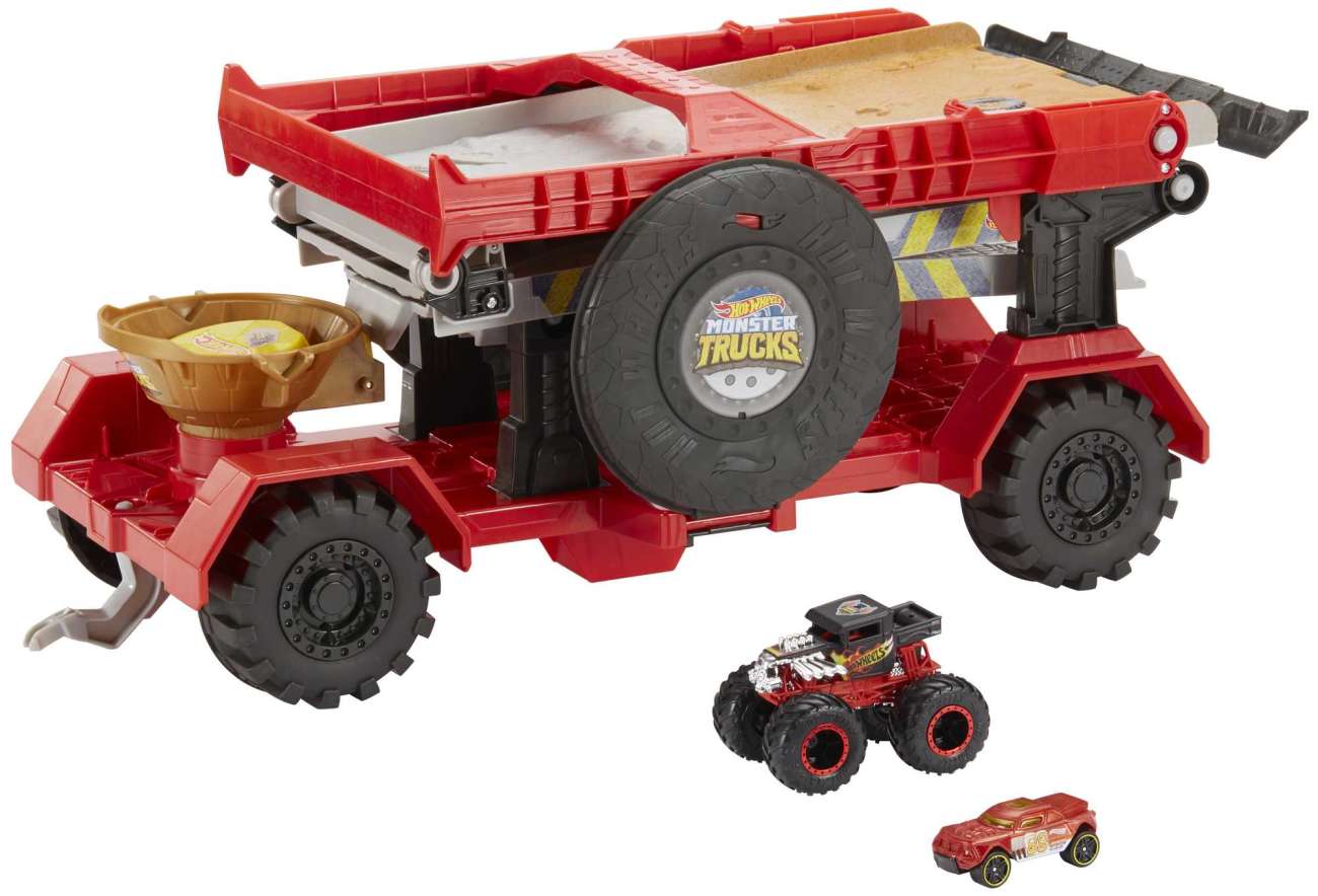 Hot Wheels – Monster Trucks – Coffret Camion Piste Géant