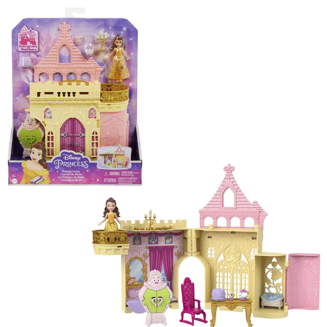 Disney Princesses - Coffret Le Château De Belle - Figurine - 3 Ans Et +