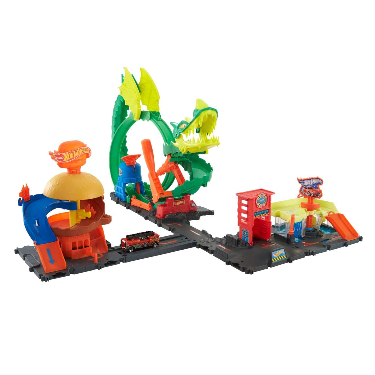 Hot Wheels City Playset Base Assortimento; Regalo Per Bambini Dai 4 Agli 8 Anni