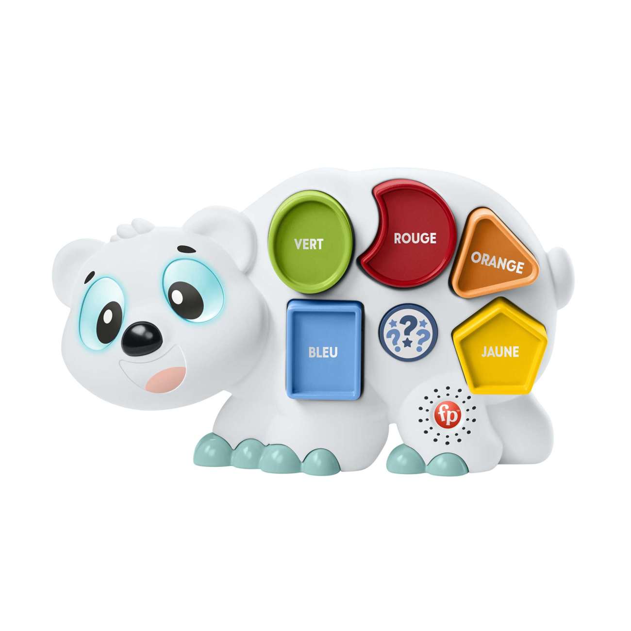 Fisher-Price - Linkimals - Omer L’Ours Polaire Vf - Jouet D'Éveil - 18 Mois Et +