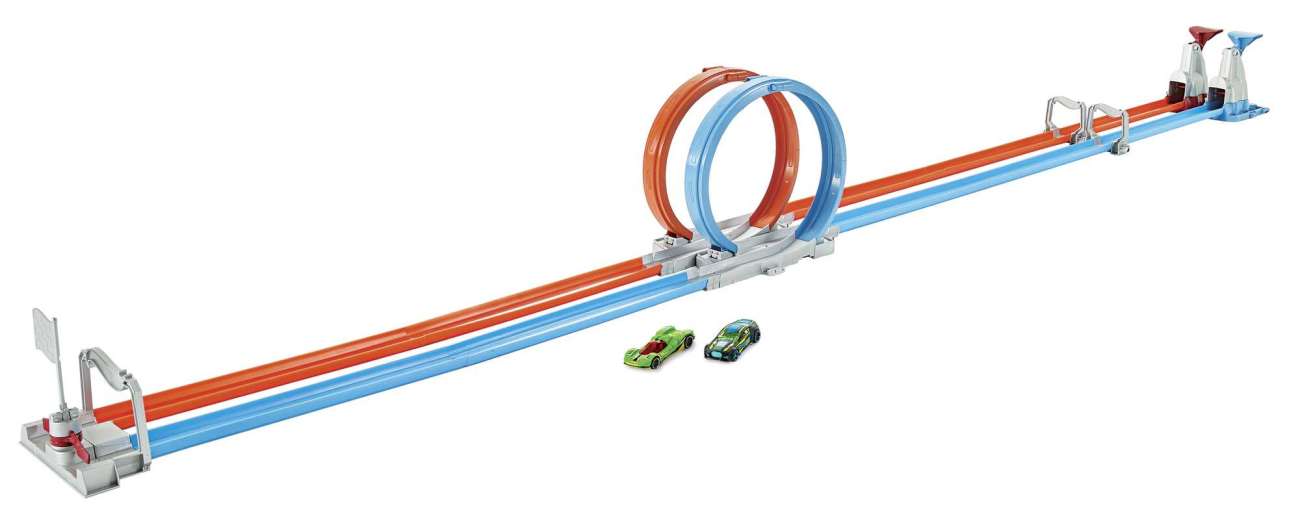 Hot Wheels® Podwójny tor z pętlą Zestaw