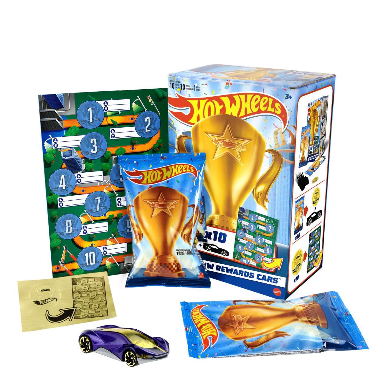 Hot Wheels HW Rewards Cars Themed Assorted 10-Pack