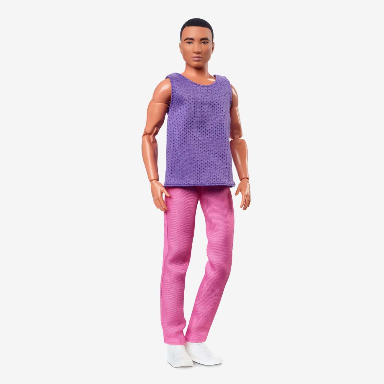 Barbie - Barbie Ken Barbie Looks Cheveux Bruns Tenue Color Block - Poupée Mannequin - 3 Ans Et +