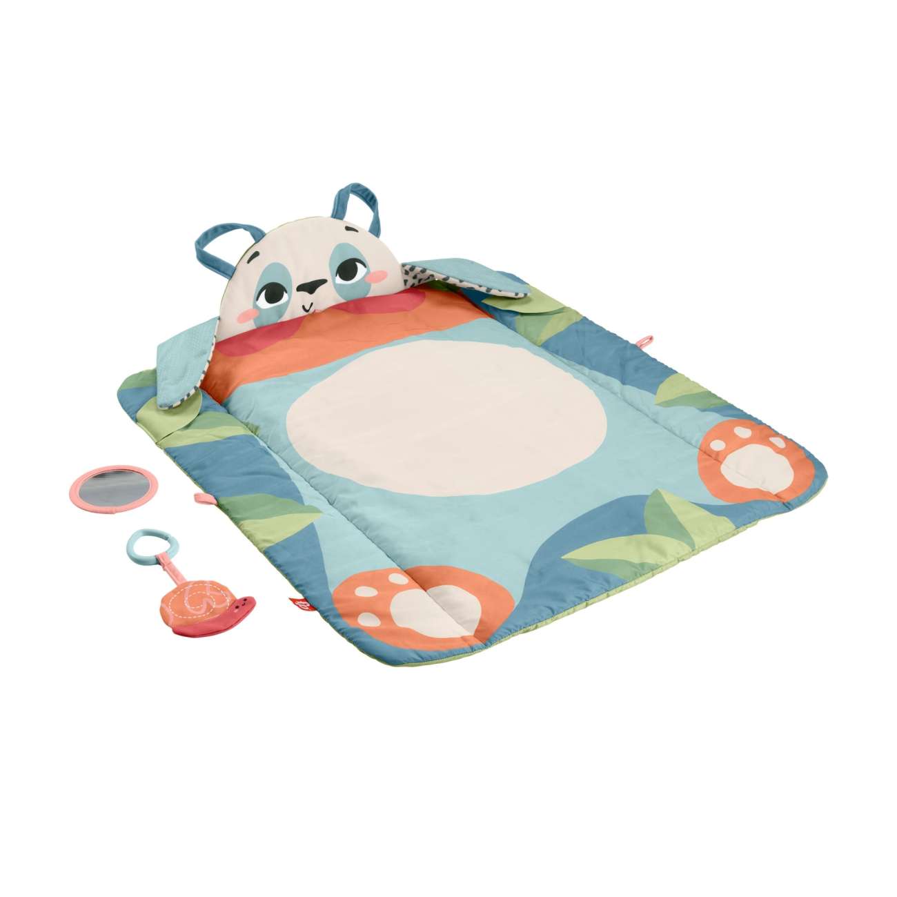 Fisher-Price - Tapis Panda À Rouler - Tapis D'Eveil 3 En 1 - 0 Mois Et +
