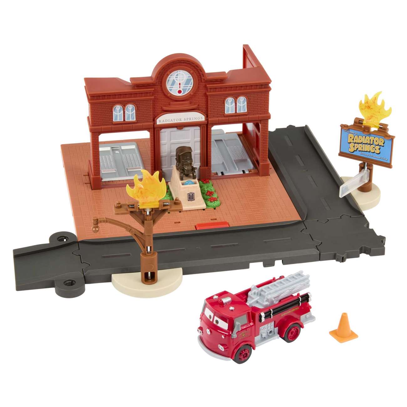 Disney and Pixar Cars Red's Fire Station Playset