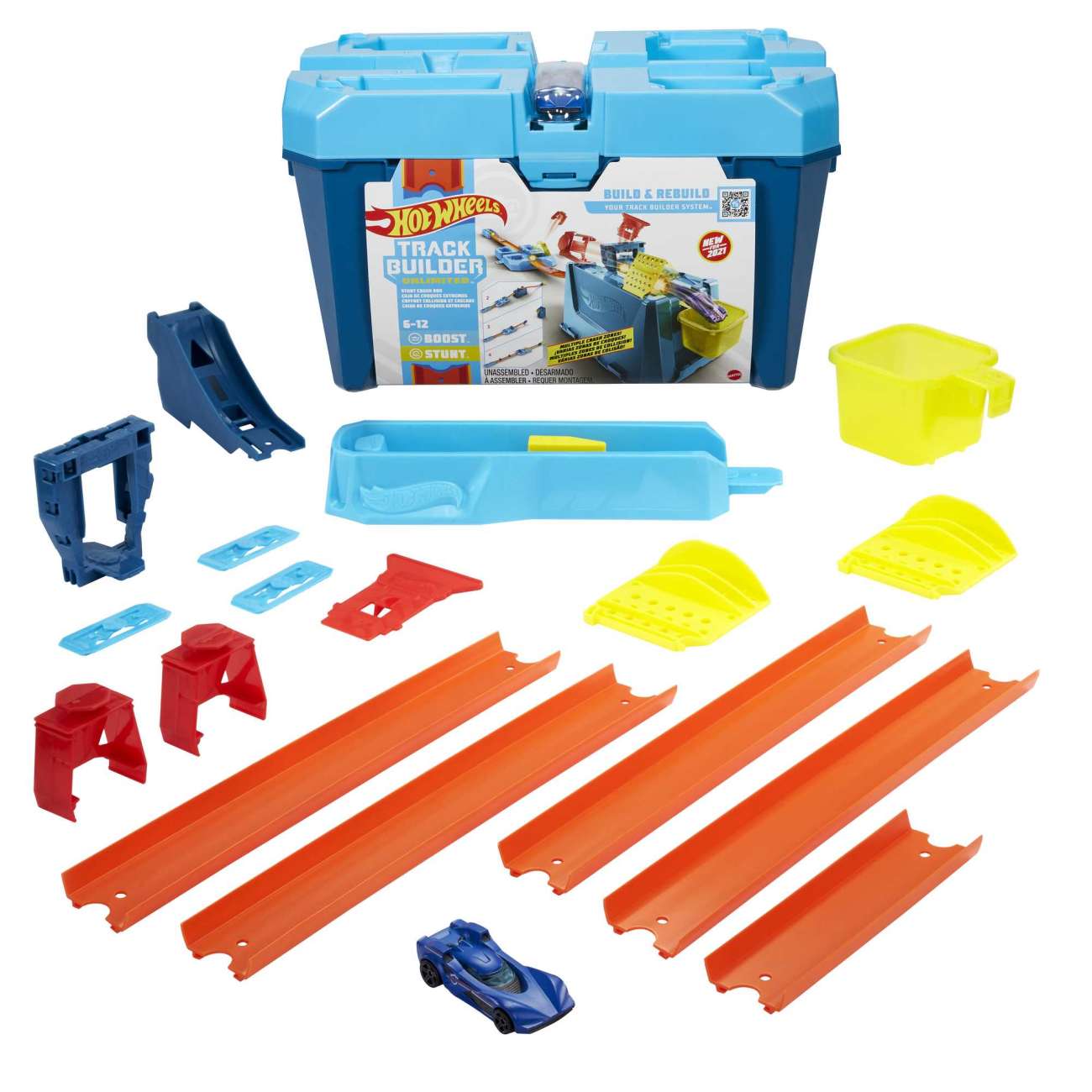 Hot Wheels Track Builder Unlimited Stunt Crash Box