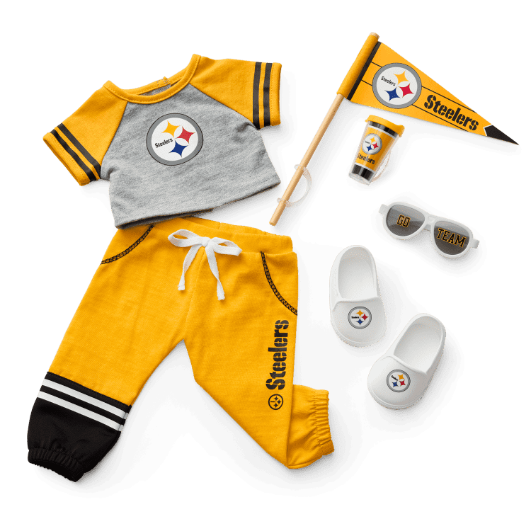 NFL Pittsburgh Steelers Fan Gear for Dolls American Girl
