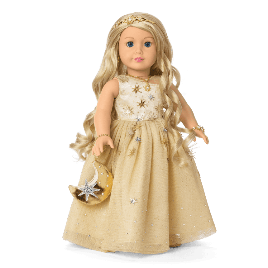 American Girl 2025 Glimmering Gold Holiday Collector Doll American Girl 2025 Glimmering Gold Holiday Collector Doll